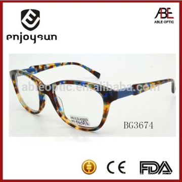 fashion multi-color frame lady acetate optical frame eyewear